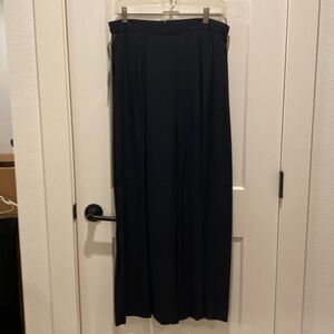 Michael Marcella Ltd Ladies Wide Leg Black Pants.  Size 14. Acetate/Nylon.‎  NWT